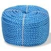 vidaXL Touw gedraaid 16 mm 250 m polypropyleen blauw