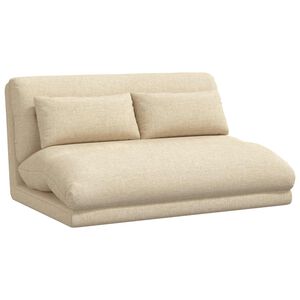 vidaXL Verstelbare vlo stoelen Cr&egrave;mekleurig Stof