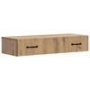 vidaXL Wandmontage Zijtafel Artisanaal eiken 87,5 x 34,5 x 17 cm
