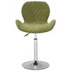 vidaXL Eetkamerstoelen draaibaar 2 st fluweel lichtgroen