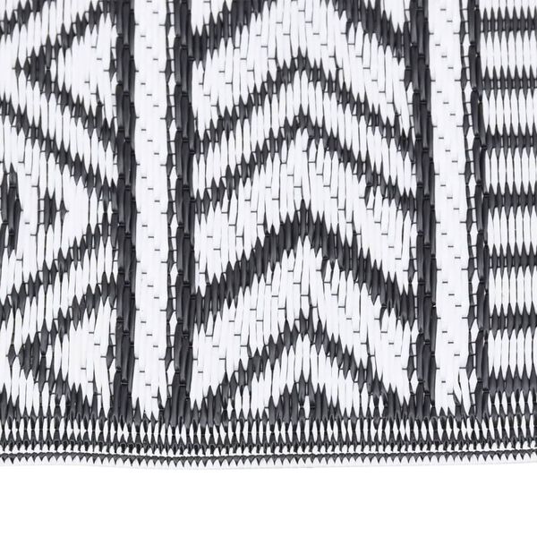 vidaXL Buitenkleed ARAKIL 80x250 cm polypropeen zwart