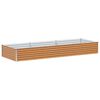 vidaXL Verhoogde plantenbak 290 x 100 x 36 cm Gegalvaniseerd staal