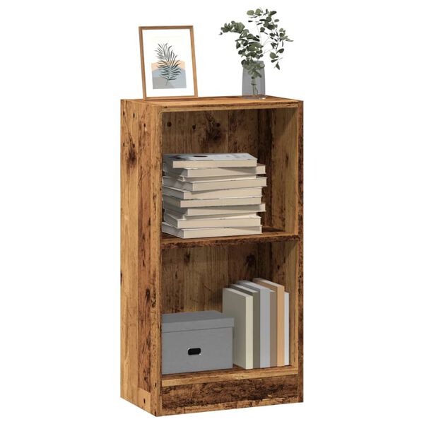 vidaXL Boekenkast 40x24x76 cm bewerkt hout oud houtkleurig