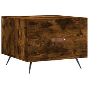 vidaXL Salontafel 50x50x40 cm bewerkt hout gerookt eikenkleurig