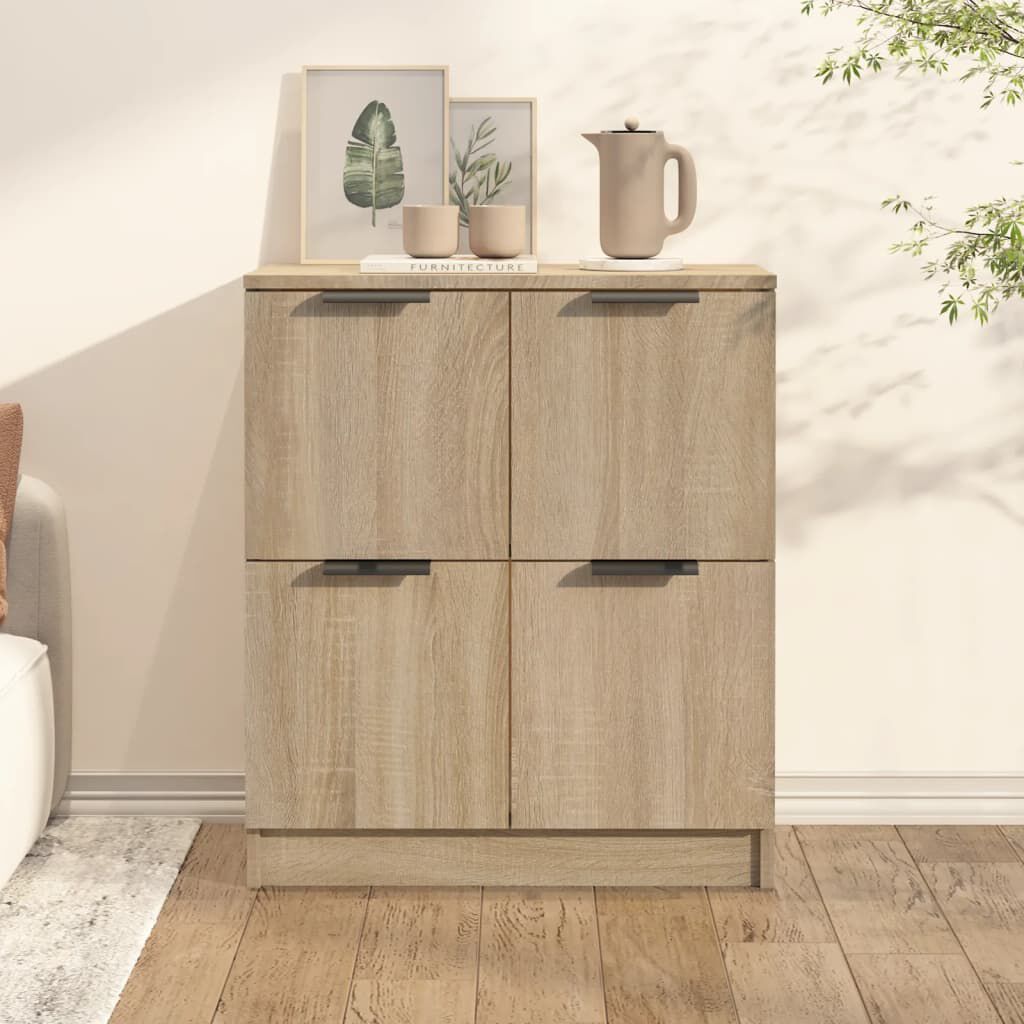 vidaXL Dressoir 60x30x70 cm bewerkt hout sonoma eikenkleurig