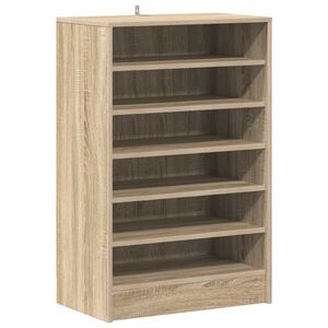 vidaXL Schoenenkast 60x35x92 cm bewerkt hout sonoma eikenkleurig
