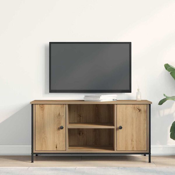 vidaXL TV-kast artisanaal eikenkleurig 100 x 40 x 50 cm Bewerkt hout