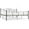 vidaXL Bedframe metaal zwart 200x200 cm