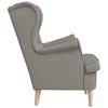 vidaXL Fauteuil 74x84x100 cm stof taupe
