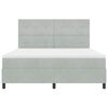 vidaXL Boxspringbed met matras Lichtgrijs 180 x 200 cm Fluweel