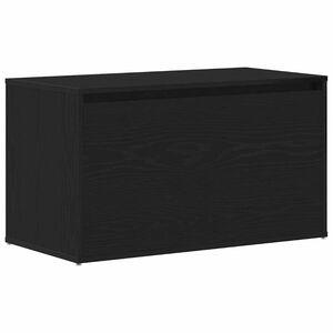 vidaXL Halbank Zwart Eiken 80 x 40 x 45 cm Bewerkt hout