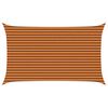 vidaXL Zonneschaduwzeil Oranje en Bruin 5 x 3 m 100% Polyester Oxford