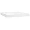 vidaXL Boxspring met matras kunstleer wit 180x200 cm