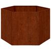 vidaXL Plantenbak roestig 60x60x45 cm cortenstaal