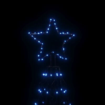 vidaXL Kegelkerstboom 1400 LED's blauw 160x500 cm