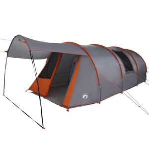 vidaXL Tunnel Tent 4-Person 4-persoons Grijs en Oranje