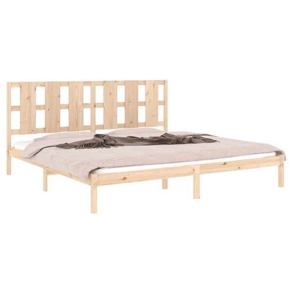 vidaXL Bedframe zonder matras massief grenenhout 200x200 cm