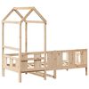 vidaXL Slaapbank met huisje 90x190 cm massief grenenhout