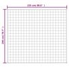 vidaXL Verzwaringsdeken 200x225 cm 9 kg stof lichtcr&egrave;mekleurig