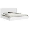 vidaXL Bedframe met opbergruimte en hoofdbord Wit 180 x 200 cm