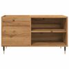 vidaXL Platenkast 84,5x38x48 cm bewerkt hout artisanaal eikenkleur