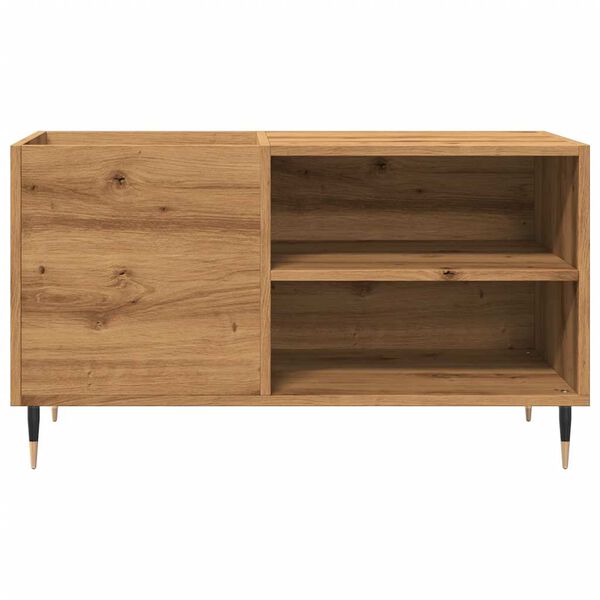 vidaXL Platenkast 84,5x38x48 cm bewerkt hout artisanaal eikenkleur