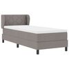 vidaXL Boxspringbed met matras met hoofdeinde Taupe 80 x 200 cm Stof