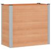 vidaXL Verhoogde plantenbak Bruin 100 x 50 x 91 cm WPC en Aluminium