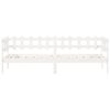 vidaXL Slaapbank zonder matras 90x200 cm massief grenenhout wit