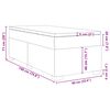 vidaXL Boxspring met matras stof donkergrijs 90x190 cm