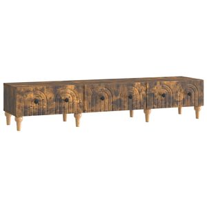 vidaXL TV-kast met lade Gerookt eiken 147 x 34,5 x 30 cm Bewerkt hout