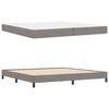vidaXL Boxspringbed met matras Taupe 200 x 200 cm Stof