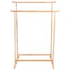 vidaXL Kledingrekken 2 st massief eikenhout