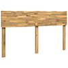 vidaXL Boomstamrand hoofdeinde ROSTOCK Wit 160 cm Massief Acaciahout