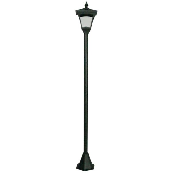 Luxform Tuinpaal met LED-lamp solar Casablanca zwart 31159