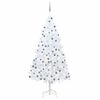 vidaXL Kunstkerstboom met verlichting en kerstballen 240 cm wit