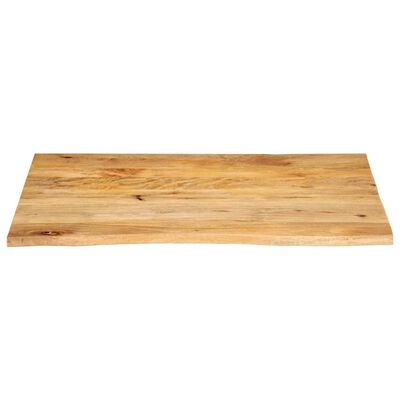 vidaXL Tafelblad met natuurlijke rand 90x80x2,5 cm massief mangohout