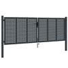 vidaXL Tuinpoort Antraciet 300x100 cm Staal
