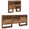 vidaXL Opberghoofdbord met plank Oud Hout 90 cm Bewerkt hout