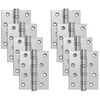 vidaXL Scharnier 8 st 100 x 78 x 13 mm zilver Staal