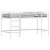 vidaXL Loftbed voor Kids Effen Wit 90 x 200 cm Staal