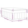 vidaXL Boxspring met matras stof zwart 120x190 cm