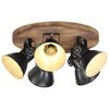 vidaXL Plafondlamp 25 W E27 50x50x25 cm zwart