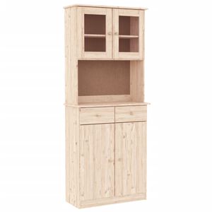 vidaXL Hoge kast ALTA 77x35x188 cm massief grenenhout