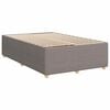 vidaXL Boxspring met matras stof taupe 120x190 cm