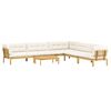vidaXL 6 Stuk Garden Pallet Sofa Units Massief Acaciahout Licht Bruin
