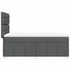 vidaXL Boxspring met matras stof donkergrijs 90x190 cm