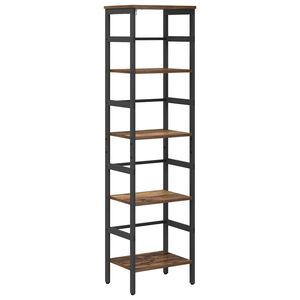 vidaXL Boekenkast 4-laags 40 x 29,5 x 149 cm Bewerkt hout Oud Hout