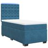 vidaXL Boxspring met matras fluweel blauw 90x190 cm