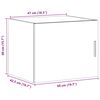 vidaXL Wandkast 50x42,5x40 cm bewerkt hout gerookt eikenkleurig